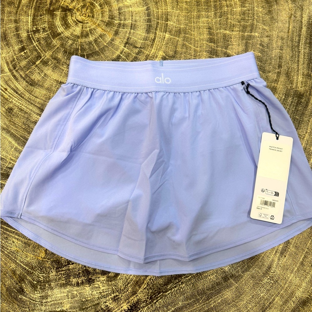 Alo Yoga Match Point Tennis Skirt - BRAND NEW - SIZE SMALL - Light Provence Blue